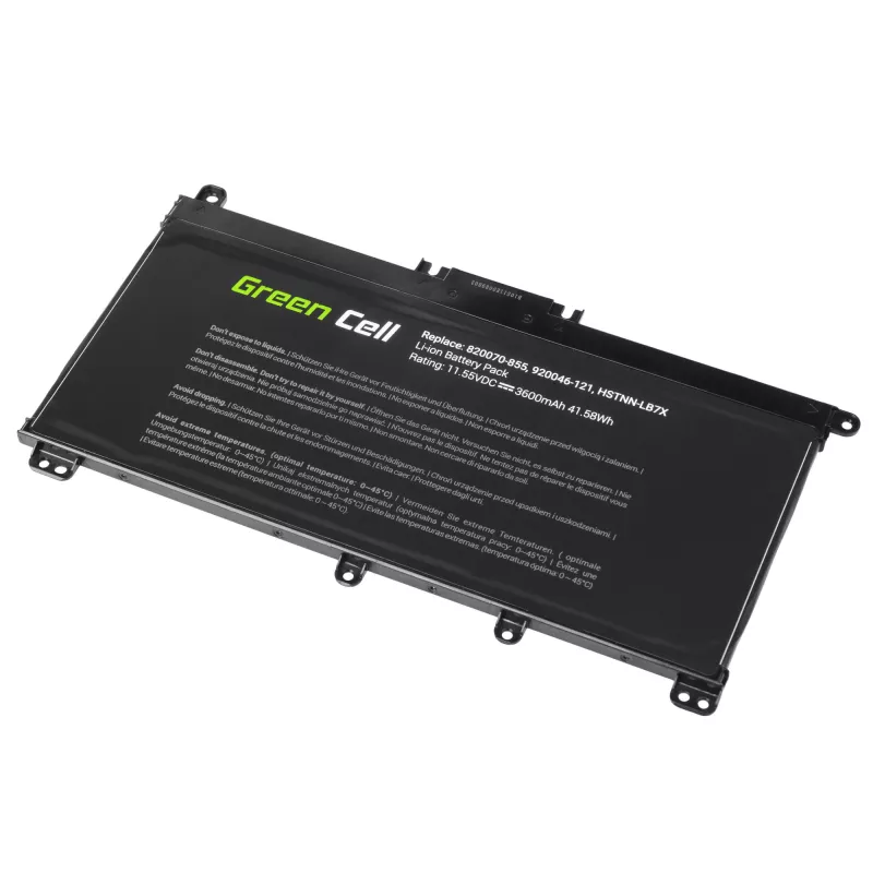 Batería Green Cell HP145 para HP Pavilion (LiPo 3600 mAh, 11,55 V, negro)