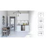 Frigorífico independiente MPM 112-CJ-16/AA — 82 L totales, 69 L frigorífico, 11 L congelador, gris, 480×500×840 mm, puerta reversible, clase E