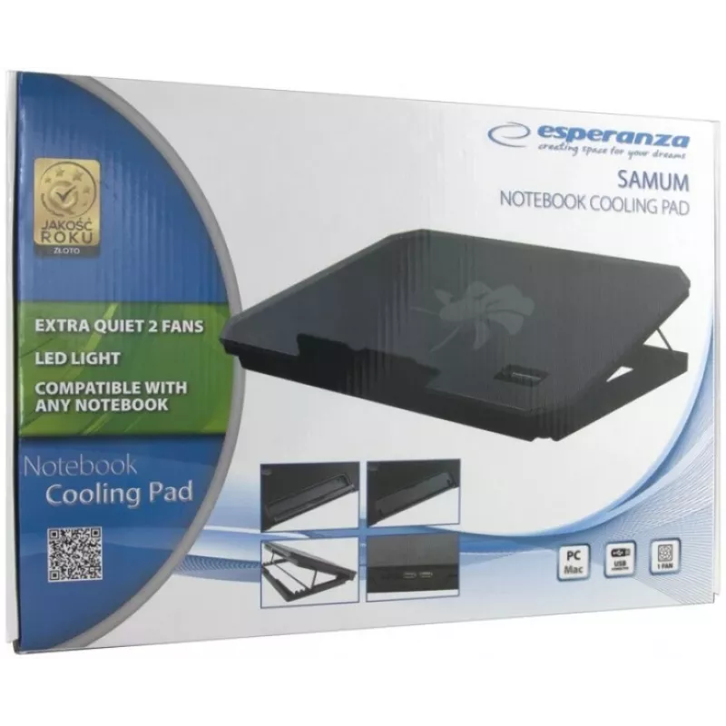 Base refrigeradora para portátil Esperanza EA141 1200 RPM