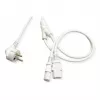 ROLINE 19.08.1023 Cable de alimentación blanco 2 m CEE7/7 IEC C13 (19.08.1023)