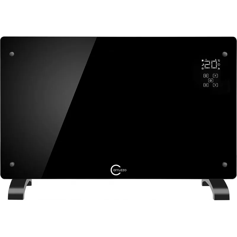 Carruzzo Q20F1 calefactor de vidrio negro