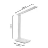 Lámpara de escritorio LED MACLEAN MCE616W 9W con cargador inalámbrico Qi integrado
