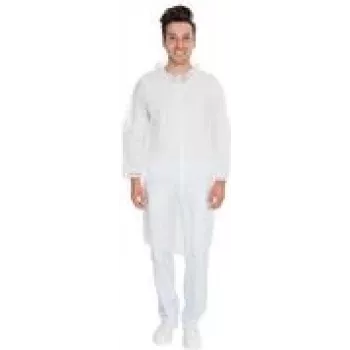 HYGOSTAR ECO HYGOBASE bata desechable para visitantes, blanco, XXL, 10 uds.
