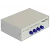 Conmutador DeLock VGA 4 puertos manual bidireccional - Conmutador de pantalla - 4 x VGA - sobremesa (87635)
