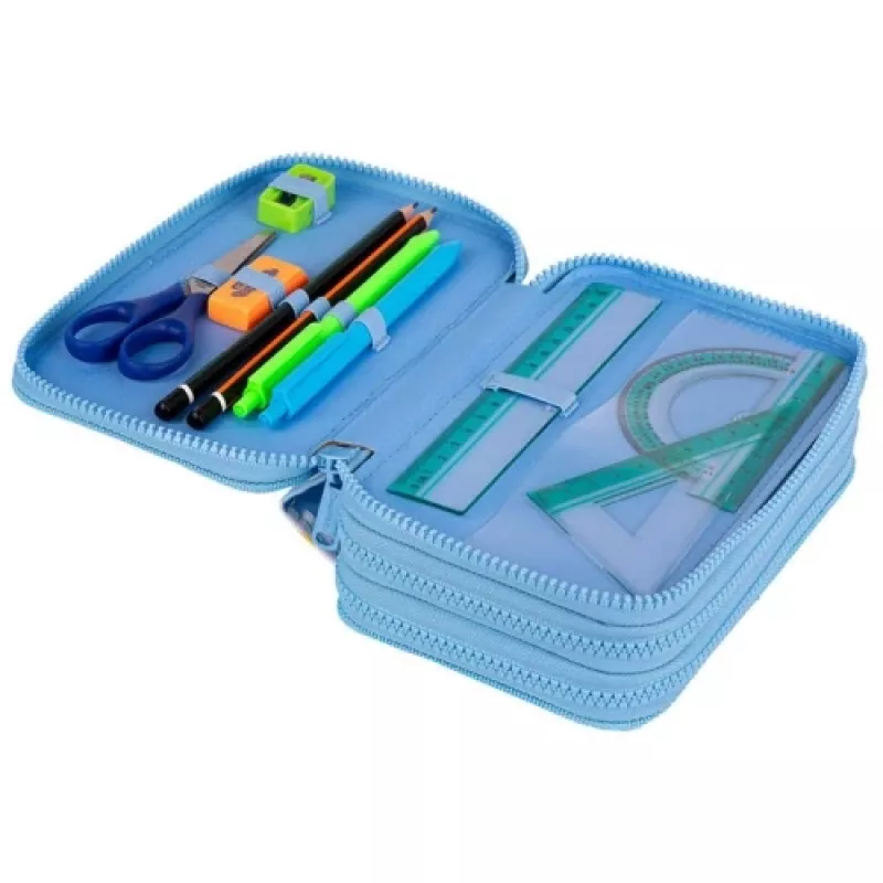 Estuche de tres pisos con contenido CoolPack Jumper 3 DAISY SUN