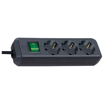 Alargador de corriente Brennenstuhl Eco-Line 5m 3 tomas AC negro