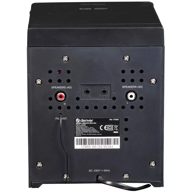 Microsistema Denver MDA-285 con BT, CD, radio y AUX