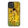 Funda protectora iKins para Apple iPhone 12 Pro Max — negro, diseño de beso