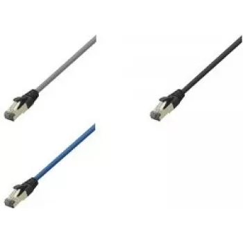 Logilink Premium - Cable de red - RJ-45 (M) a RJ-45 (M) - 3 m - SFTP, PiMF - CAT 8.1 - libre de halógenos, redondo - negro (CQ8063S)