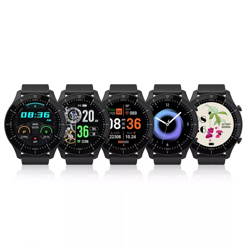 Smartwatch MEDIA-TECH MT870 — pantalla táctil IPS de 1,3 inch (3,3 cm), carcasa de 51 mm, Bluetooth, negro