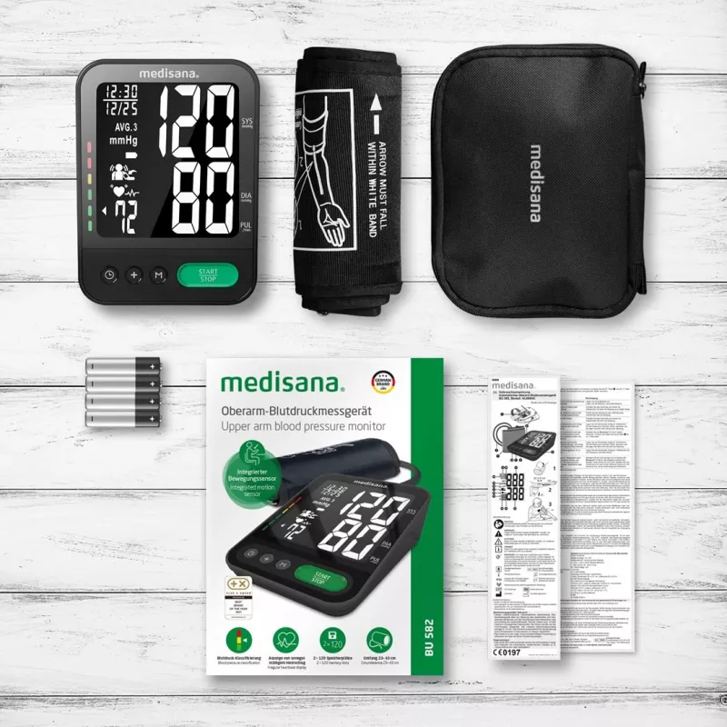 Tensiómetro de brazo Medisana BU 582 (negro)