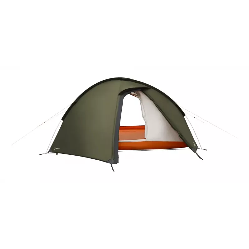 Tienda de cúpula/iglú Easy Camp Rondane 3 – 3 personas, doble techo de poliéster, varillas de aluminio, verde oscuro