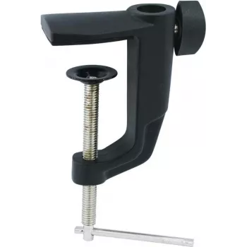 Soporte de micrófono de mesa Omnitronic Soporte Type-A — negro — para brazo de micrófono de mesa