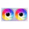 Jonsbo ZB-240WR Infinity Mirror ventilador, ARGB, PWM, aspas invertidas, 240 mm, blanco