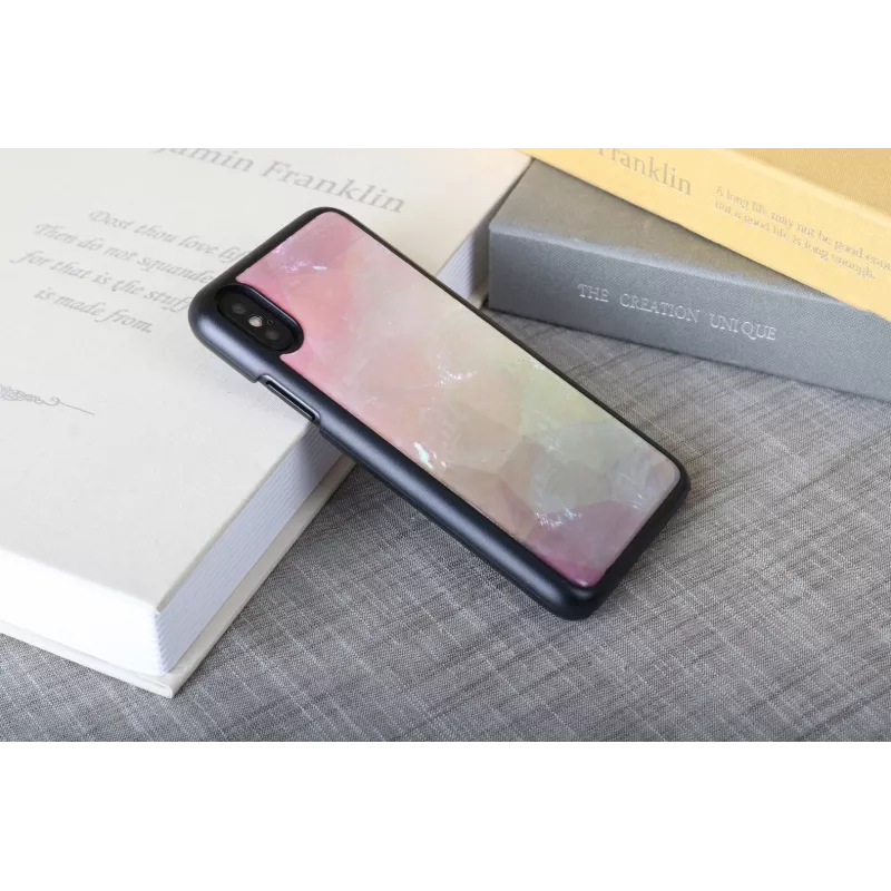 iKins Water Flower funda para iPhone XS/X, negra, K1690J