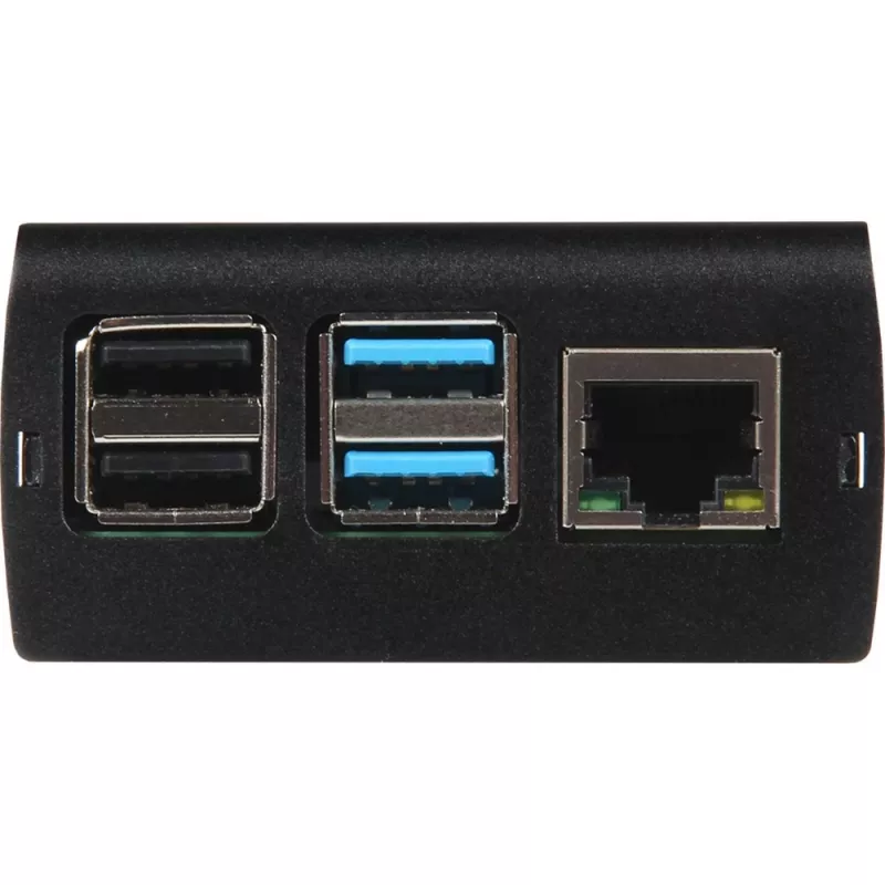 JOY-IT RPI CASE ALU06 - carcasa para Raspberry Pi 4, aluminio, negro (RB-ALUCASEP4+06)