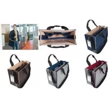 Funda para portátil sigel Desk Sharing Bag Bicolor M Marrón/Beige para portátiles de 15,4