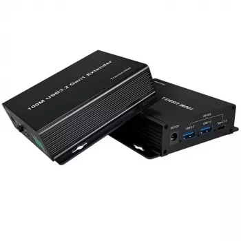 Extensor USB3.2 Gen1 hasta 100 m, 2x USB-A, 2x USB-C