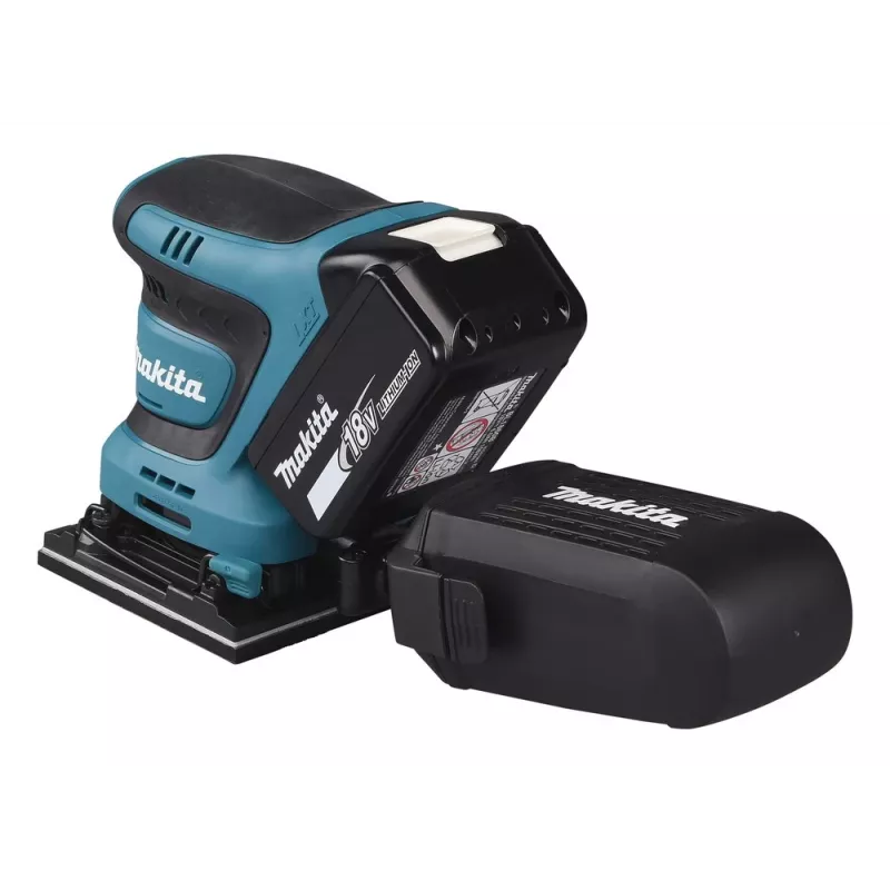 Makita DBO480Z lijadora orbital portátil, lijadora excéntrica, 14000 OPM, negra, azul, 210 W