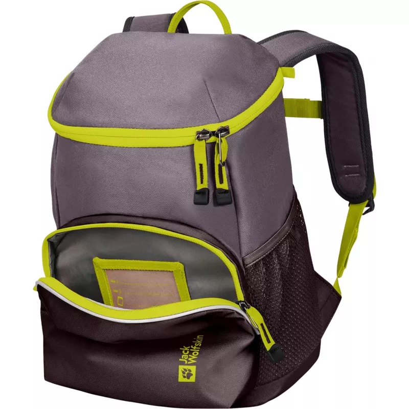 Mochila Jack Wolfskin Erlebnis Pack – lila/amarillo neón, 11 L