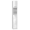 Armario de almacenamiento de baño Topeshop MARBELA en blanco brillo