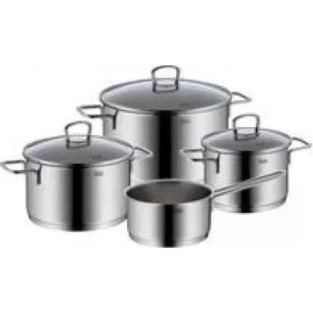 Set de ollas SILIT 21.0930.0502 — set de 4 piezas de acero inoxidable con sartén mixta