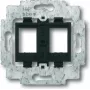 Toma de corriente Busch Jaeger 1753-0-8063 2 x RJ-45 negra (1753-0-8063)