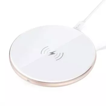 Cargador inalámbrico Devia Comet Series ultrafino Blanco 10W carga rápida