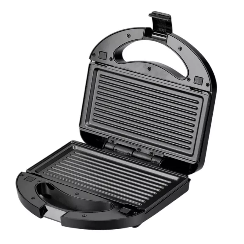 Tostadora sandwichera Maestro MR-709 3en1 750W — prensa para sándwiches, placas de parrilla y gofres, blanca