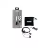 Auriculares in-ear con cable Shure SE112-GR para llamadas/música, negro, gris