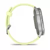 Garmin Venu 4 45 mm 010-03014-02 reloj inteligente, plata con correa de silicona color limón