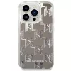 Karl Lagerfeld KLHCP14XLMNMS iPhone 14 Pro Max 6.7 funda rígida plata / plata Liquid Glitter Monogram