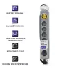 Protector de sobretensión Qoltec 50165 gris 6 tomas AC 230 V 1,8 m