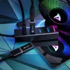 Sharkoon Hub de interfaces USB 3.2 Gen 1 (3.1 Gen 1) Type-C 5000 Mbit/s Negro