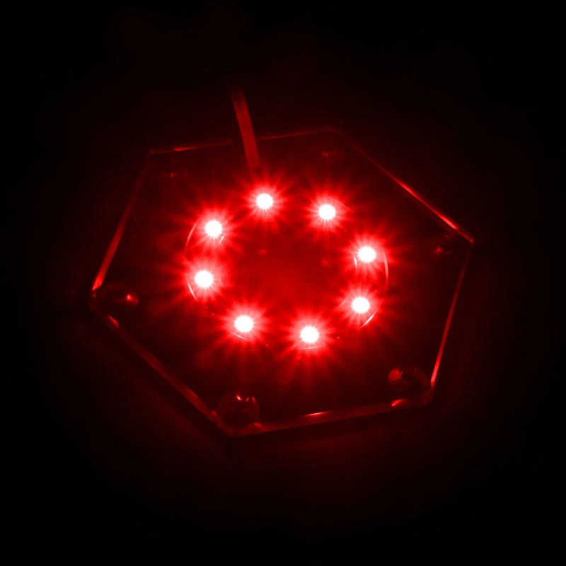 Bitspower Hexagon BP-WTHU-RGB kit de montaje del complemento RGB del depósito de agua