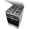 Gorenje GKS5C71XF cocina independiente con horno Plata