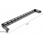 Kit de montaje DELOCK 67462 negro metal para racks de 19 pulgadas panel en L con fijación para bridas