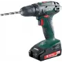 Metabo BS 18 taladro atornillador inalámbrico, 18 V, 1600 rpm, portabrocas sin llave de 10 mm, 2,0 Ah Li-Ion