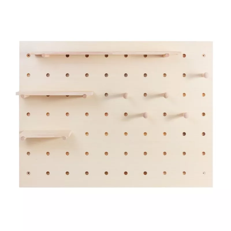 Organizador de cables MACLEAN MC-131 WD tablero de madera para montaje en mesa y pared, carga máx. 20 kg
