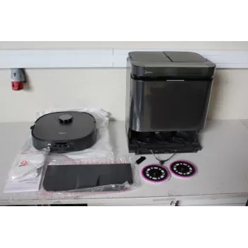 AGOTADO. Midea V15 robot aspirador | AGOTADO. Midea robot aspirador | V15 | Húmedo y seco | 5200 mAh | Depósito de polvo 3 L | 16200 Pa | Negro | USADO, SUCIO, ARAÑADO