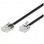 Cable telefónico Microconnect MPK463S de RJ11 a RJ45, 15 m, negro