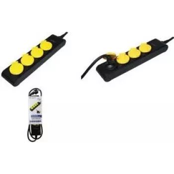 Regleta de enchufes Logilink 4 tomas 1,4m exterior (LPS212)