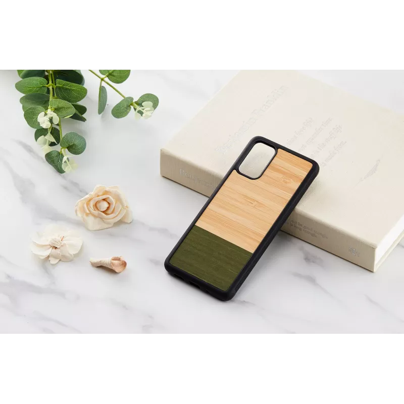 Funda para móvil Man and Wood para Samsung Galaxy S20+ – bambú, forest negra