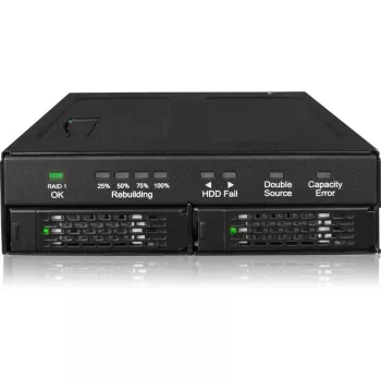 Caja para disco icy dock MB902SPR-B R1 negra 2.5 pulgadas SATA