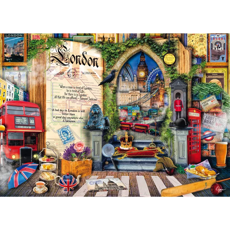 Puzzle 1000 piezas, Schmidt Spiele Aimee Stewart: Memories of London