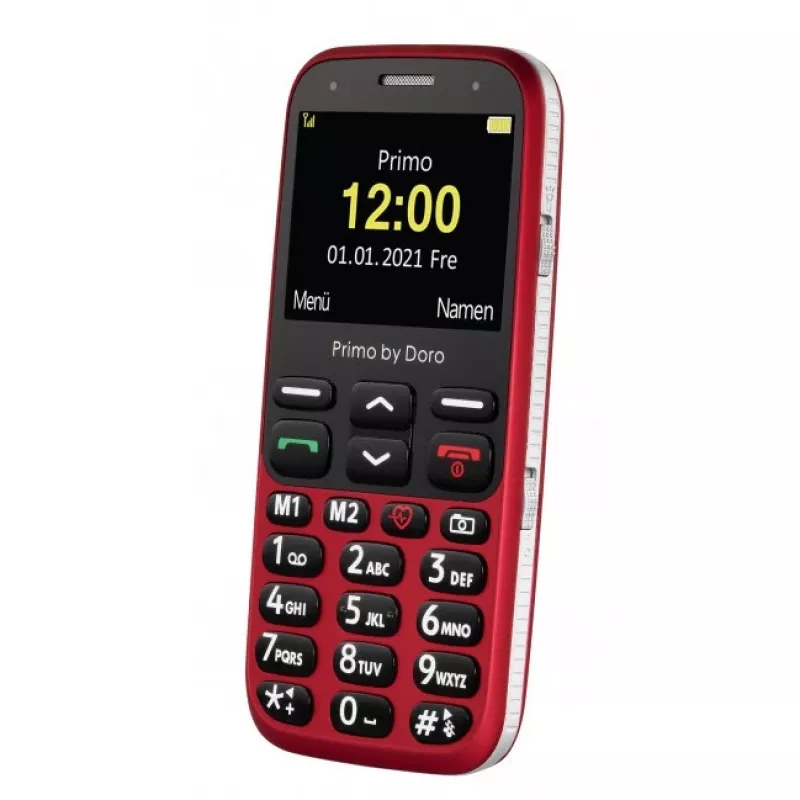 Doro Primo 368 teléfono móvil, 2,3 pulgadas, 3 MP, 1000 mAh, rojo