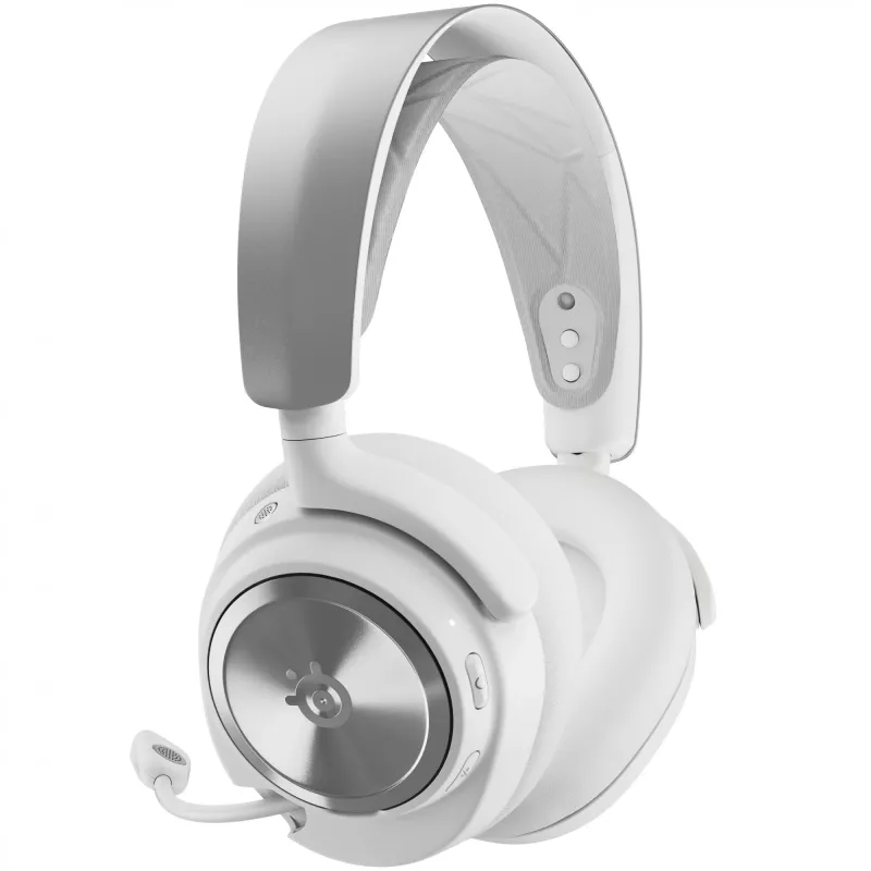 Auriculares STEELSERIES 61524 con cable circumaurales blancos con banda para la cabeza