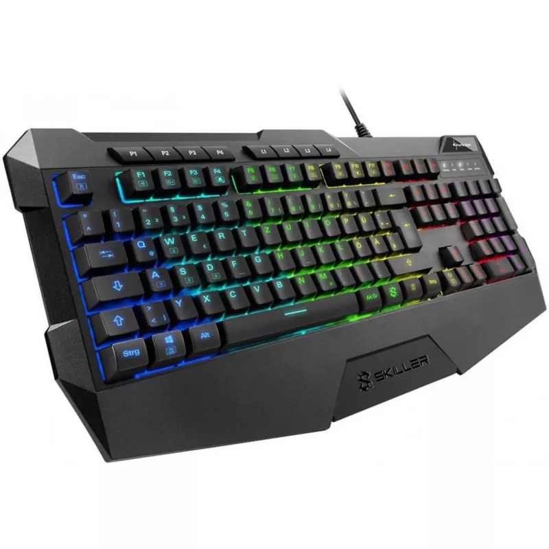 Teclado Sharkoon SKILLER SGK4 Gaming USB QWERTZ alemán negro
