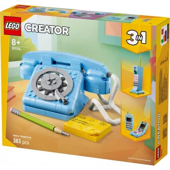 Juguete de construcción LEGO Creator 3 en 1 31174 set Teléfono retro, 383 piezas, 8+ años, 70×110×150 mm
