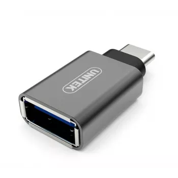Adaptador de interfaz/género UNITEK Y-A025CGY USB Type-C a USB Type-A, metal